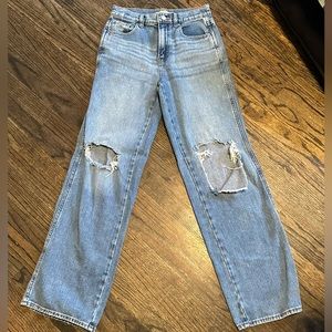 Pacsun Baggy Jeans, Size 25, Light/Medium Wash